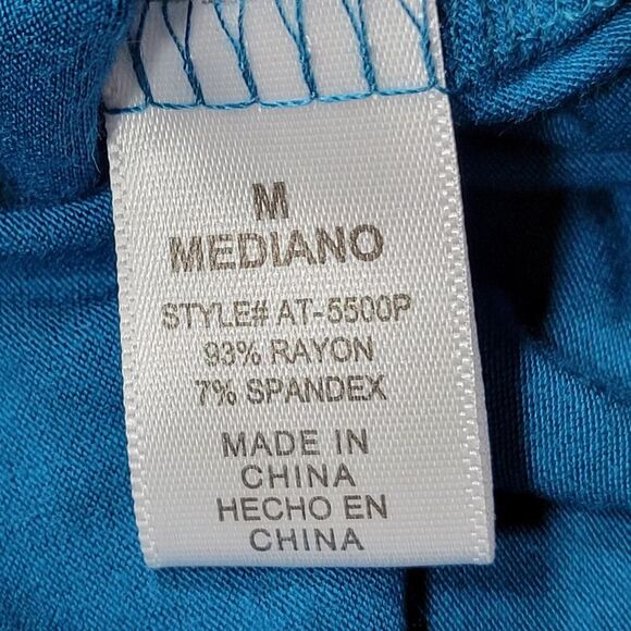 Zenana Premium Blue Stretch Bodycon Dress Midi Gathers Preppy NEW Womens Size M - Picture 4 of 9